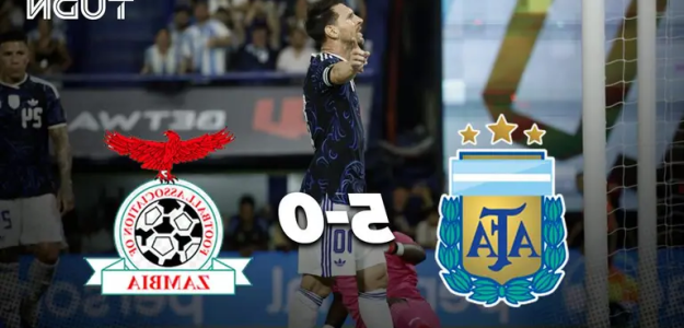 Argentina arrasa a Zambia con contundente goleada en su preparación para el Mundial