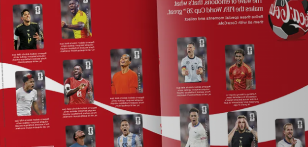 Cromos especiales del álbum Panini del Mundial 2026 en colaboración con Coca-Cola