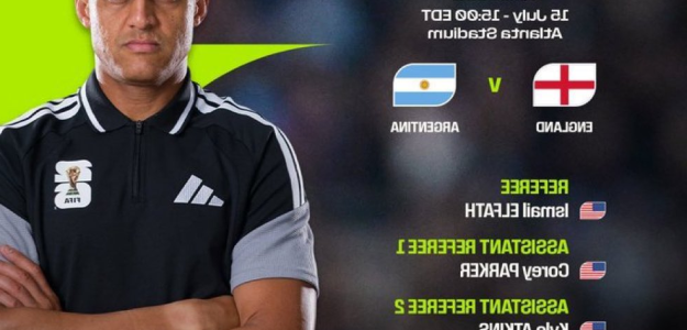 Ismail Elfath, el árbitro que desafía la historia en el Inglaterra-Argentina