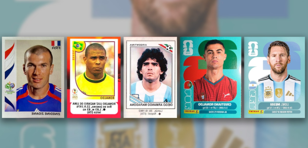 La evolución de las estrellas del fútbol en los álbumes mundialistas