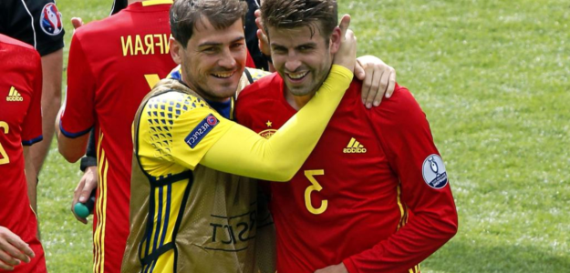 Iker Casillas y Piqué analizan la ausencia de jugadores del Real Madrid en la convocatoria para el Mundial