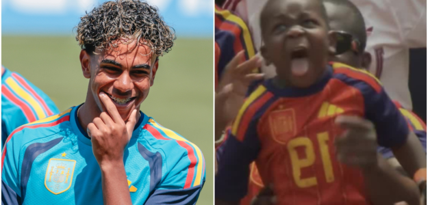 La euforia de Keyne y su familia tras la histórica victoria de España en cuartos de final