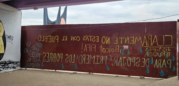 Protesta en Estadio Banorte por derechos amenazados antes del Mundial 2026