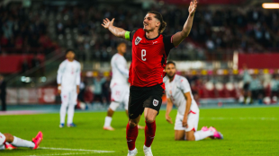 Austria vence a Túnez en amistoso de preparación con gol de Sabitzer