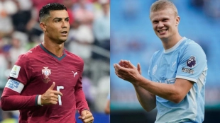 Cristiano Ronaldo y Erling Haaland se enfrentan por primera vez en la UEFA Nations League