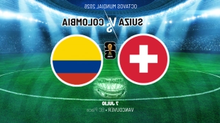 Suiza vs Colombia: Duelo de revelaciones en busca de las semifinales
