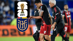 Kendry Páez, en riesgo de perderse el Mundial 2026 por lesión en River Plate