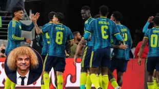 Colombia decepciona a Valderrama en empate ante México