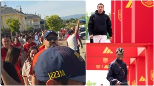 Afición española desborda pasión en entrenamiento mundialista