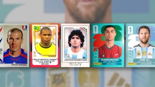 La evolución de las estrellas del fútbol en los álbumes mundialistas