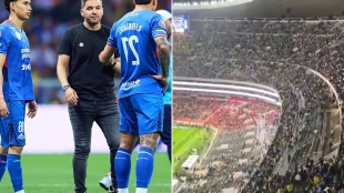 América y Cruz Azul empatan en un Estadio Azteca con problemas