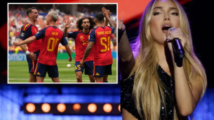 Cantantes españoles muestran su apoyo a la Selección durante conciertos