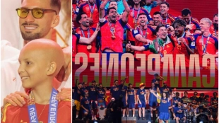 Emotivo homenaje a María Caamaño en la celebración de la Eurocopa