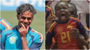 La euforia de Keyne y su familia tras la histórica victoria de España en cuartos de final