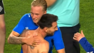 Messi sorprende a hijo de ex jugador del Barça tras partido